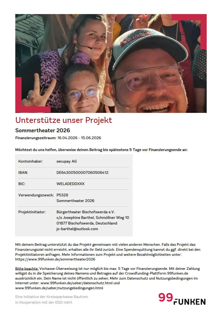 Bürgertheater Bischofswerda - 99 Funken Fyler